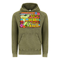 Vintage Olive life is short make it salty Vintage Hoodie - Jasminsmagicworld