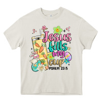 Cream easter jesus fills my cup Heavy Core Tee - MaliasSmallBusiness