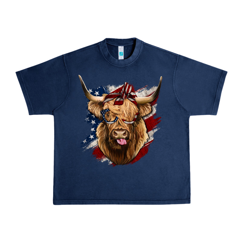 American Highland Cow Urban Heavy Tee by Bettercallsaul | Teevron