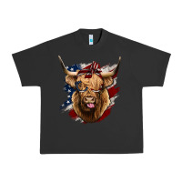 Pigment Black American Highland Cow Urban Heavy Tee - Bettercallsaul