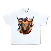 White American Highland Cow Urban Heavy Tee - Bettercallsaul