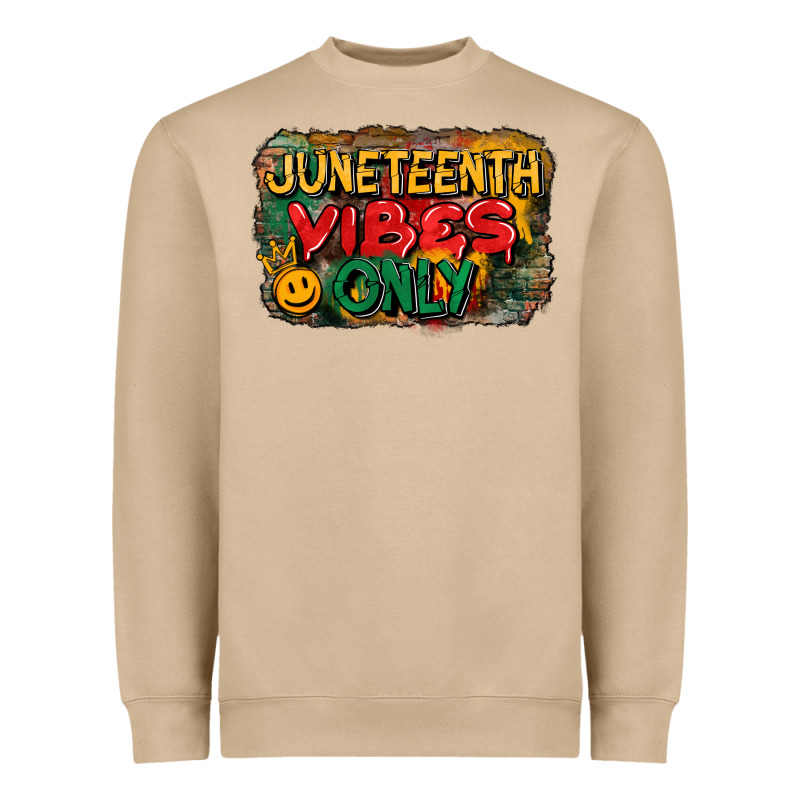 Juneteenth Vibes Only Heavyweight Sweatshirt by CowGirlArtShop | Teevron