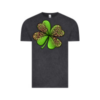 Vintage Black leopard shamrock Vintage Tee - Jasminsmagicworld
