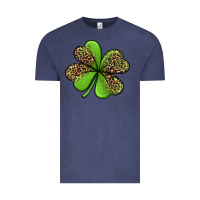Vintage Denim leopard shamrock Vintage Tee - Jasminsmagicworld