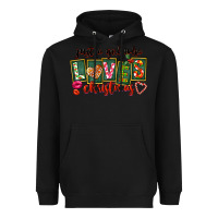 Black Just A Girl Who Loves Christmas Heavyweight Hoodie - FaDigitalArtStudio