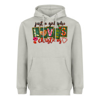 Moon Dust Just A Girl Who Loves Christmas Heavyweight Hoodie - FaDigitalArtStudio
