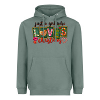 Sage Just A Girl Who Loves Christmas Heavyweight Hoodie - FaDigitalArtStudio