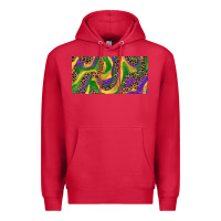 Cardinal Mardi gras colors with leopard Premium Hoodie - RanaPortraitStore