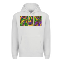 Dove Grey Mardi gras colors with leopard Premium Hoodie - RanaPortraitStore