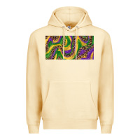 Pina Colada Mardi gras colors with leopard Premium Hoodie - RanaPortraitStore