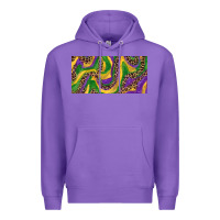 Purple Mardi gras colors with leopard Premium Hoodie - RanaPortraitStore