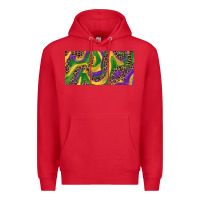 Red Mardi gras colors with leopard Premium Hoodie - RanaPortraitStore