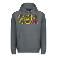 Rock Mardi gras colors with leopard Premium Hoodie - RanaPortraitStore