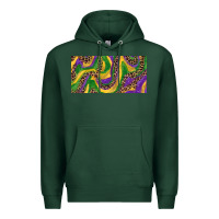 Sports Green Mardi gras colors with leopard Premium Hoodie - RanaPortraitStore