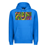 True Royal Mardi gras colors with leopard Premium Hoodie - RanaPortraitStore