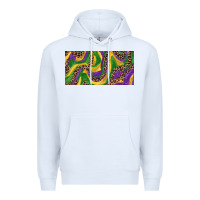 White Mardi gras colors with leopard Premium Hoodie - RanaPortraitStore