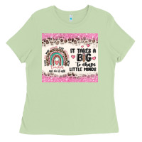 Matcha it takes a big to shape little minds Ladies Tee - MaliasSmallBusiness