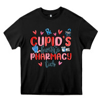 Black cupid's favorite pharmacy tech Heavy Core Tee - MaliasSmallBusiness