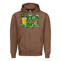 Chestnut St. Patrick's Bad and boozy Zipper Hoodie - OliviaCreatesArt