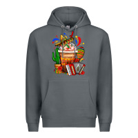 Rock Mexican Frappe With Cactus Sombrero And Maracas Premium Hoodie - FaDigitalArtStudio