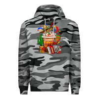 Slate Camo Mexican Frappe With Cactus Sombrero And Maracas Premium Hoodie - FaDigitalArtStudio