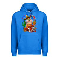True Royal Mexican Frappe With Cactus Sombrero And Maracas Premium Hoodie - FaDigitalArtStudio