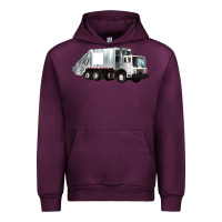 Mauve Wine garbage truck Urban Hoodie - Artiststas