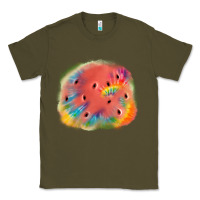 Army Green tie die watermelon Classic Tee - JahusDesignShop