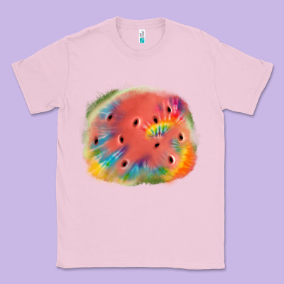 Tie Die Watermelon Classic Tee Designed By Jahusdesignshop