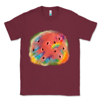 Burgundy tie die watermelon Classic Tee - JahusDesignShop