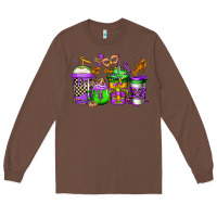 Chestnut mardi gras crawfish coffee Long Sleeve Tee - Jasminsmagicworld