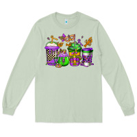 Matcha mardi gras crawfish coffee Long Sleeve Tee - Jasminsmagicworld