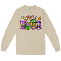 Mushroom mardi gras crawfish coffee Long Sleeve Tee - Jasminsmagicworld