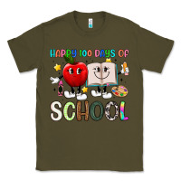 Army Green happy 100 days of school Classic Tee - Artiststas