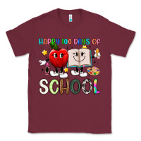 Burgundy happy 100 days of school Classic Tee - Artiststas
