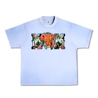 Grape Ice Cowhide Floral Feather Cow Mom Urban Heavy Tee - Bettercallsaul