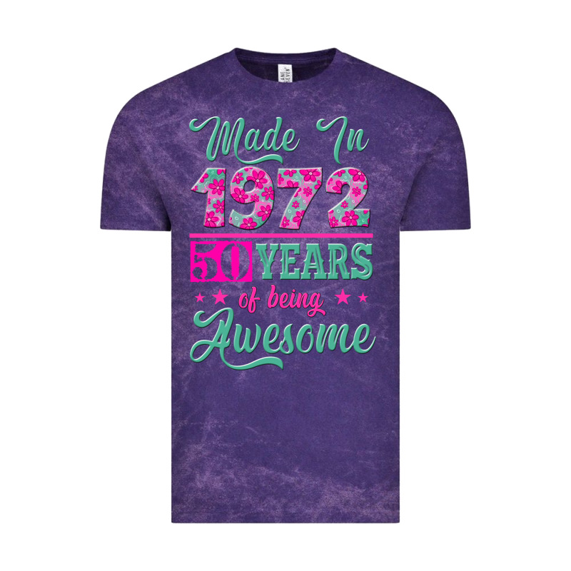 Made In 1972, 50 Years Of Being Awesome Vintage Tee by Jasminsmagicworld | Teevron