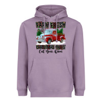 Lavender Farm Fresh Christmas Trees Cut Your Own Heavyweight Hoodie - FaDigitalArtStudio