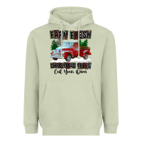 Matcha Farm Fresh Christmas Trees Cut Your Own Heavyweight Hoodie - FaDigitalArtStudio