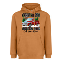 Farm Fresh Christmas Trees Cut Your Own Heavyweight Hoodie | Teevron