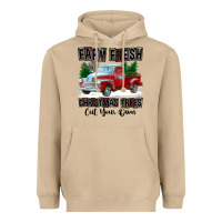 Mushroom Farm Fresh Christmas Trees Cut Your Own Heavyweight Hoodie - FaDigitalArtStudio