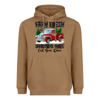 Toasted Coconut Farm Fresh Christmas Trees Cut Your Own Heavyweight Hoodie - FaDigitalArtStudio
