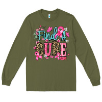 Army Green find a cure Long Sleeve Tee - NancyCooperArtShop