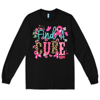 Black find a cure Long Sleeve Tee - NancyCooperArtShop