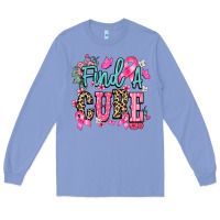 Colony Blue find a cure Long Sleeve Tee - NancyCooperArtShop