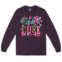 Plum find a cure Long Sleeve Tee - NancyCooperArtShop
