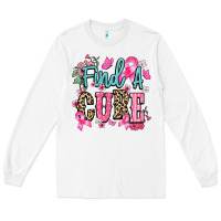 White find a cure Long Sleeve Tee - NancyCooperArtShop
