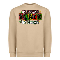 Mushroom no sugar no cream black Heavyweight Sweatshirt - CowGirlArtShop