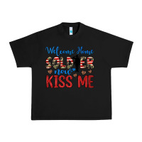 Black welcome home soldier now kiss me Urban Heavy Tee - JahusDesignShop
