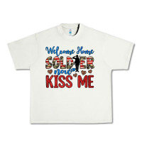 Pistachio welcome home soldier now kiss me Urban Heavy Tee - JahusDesignShop